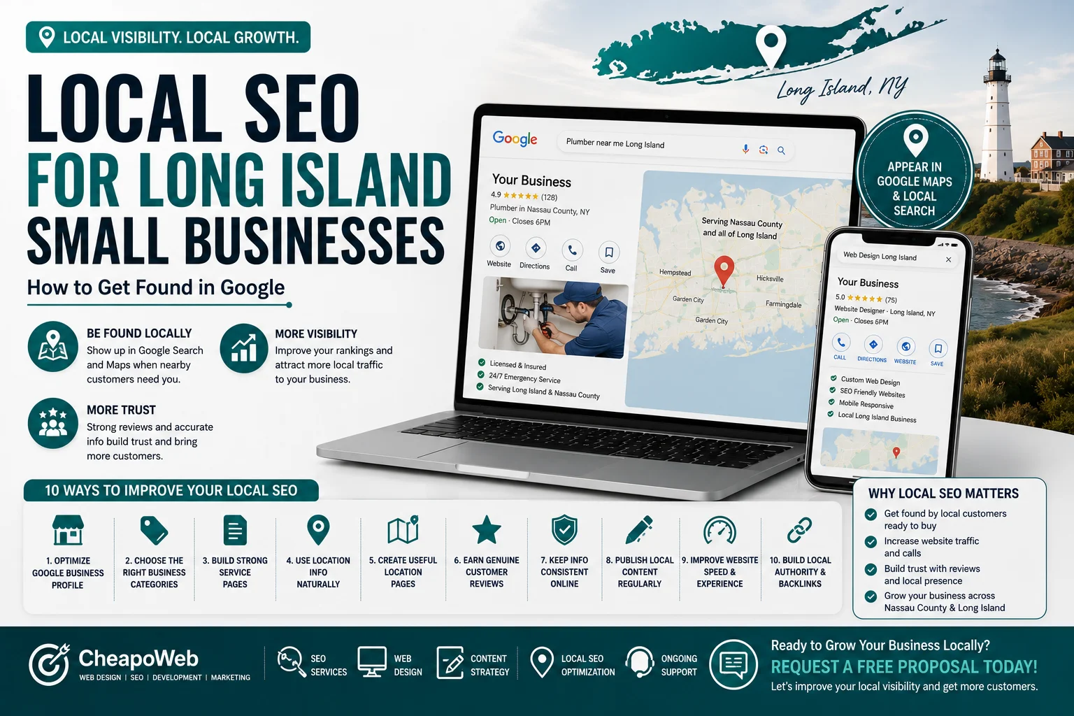 Local SEO for Long Island small businesses — getting found in Google Search and Maps